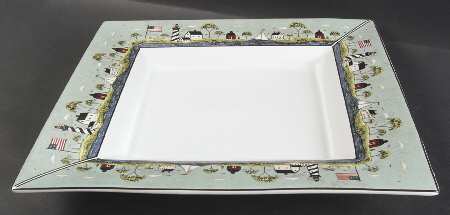 Coastal Breeze 15" Square Serving Platter