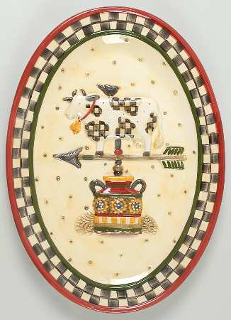 Weather Vane 14" Sculpted Platter