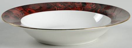 Christmas Holly Rim Soup Bowl