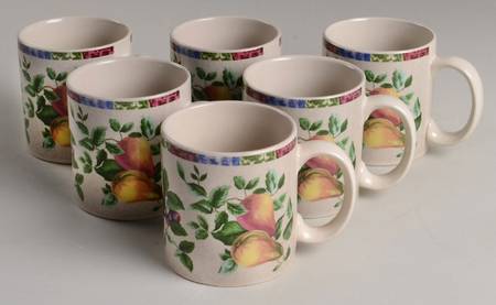 Sonoma (Tan Body, Rim Shape) Mug - Set of 6