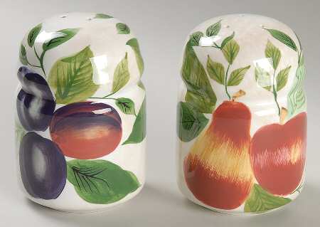 Sonoma (Tan Body, Rim Shape) Salt & Pepper Set