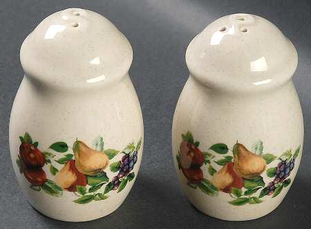 Sonoma (Tan Body, Rim Shape) Salt & Pepper Set