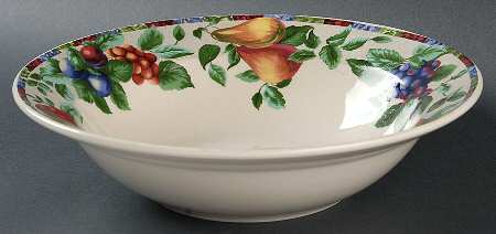 Sonoma (Tan Body, Rim Shape) 9" Round Vegetable Bowl