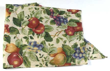 Sonoma (Tan Body, Rim Shape) 37" x 29" Swag Valance Curtain