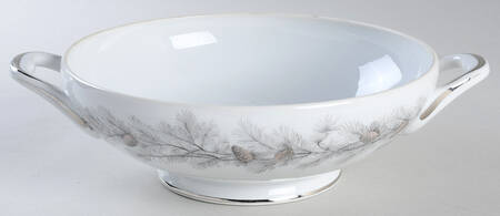 Sierra Pines (No #, Platinum Trim) Round Vegetable No Lid