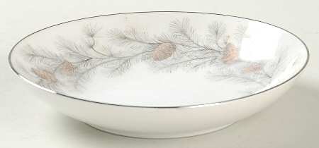 Sierra Pines (No #, Platinum Trim) Fruit/Dessert (Sauce) Bowl