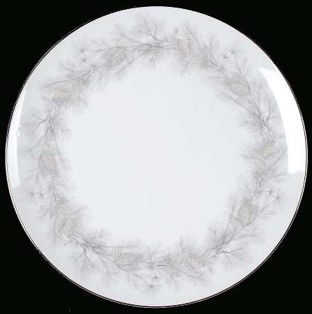 Sierra Pines (No #, Platinum Trim) Dinner Plate by Sango