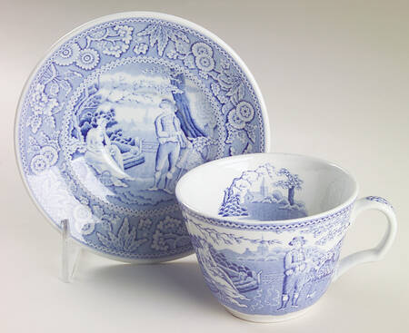 Georgian Collection Flat Cup & Saucer Set