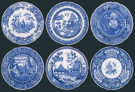 Georgian Collection Salad Plate - Set of 6 Motifs