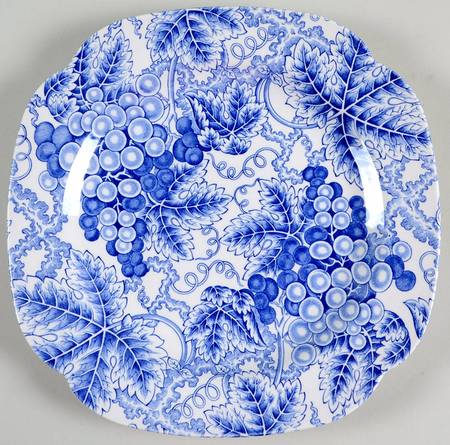Grapes Square Luncheon Plate