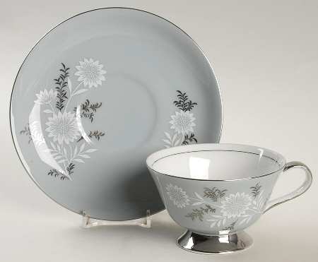 Starlite (Red Backstamp) Footed Cup & Saucer Set