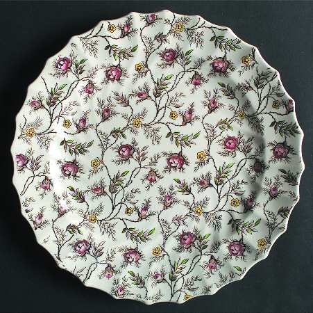 Rosebud Chintz (2-8388, Brown Vine) by Spode