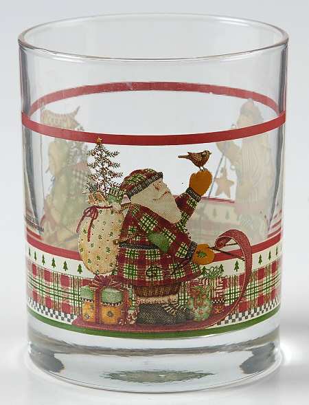 Sledding Characters 10 Oz Glassware Double Old Fashioned