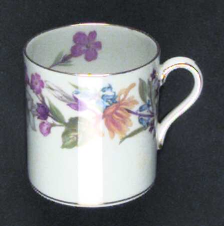 Spring Bouquet Flat Demitasse Cup
