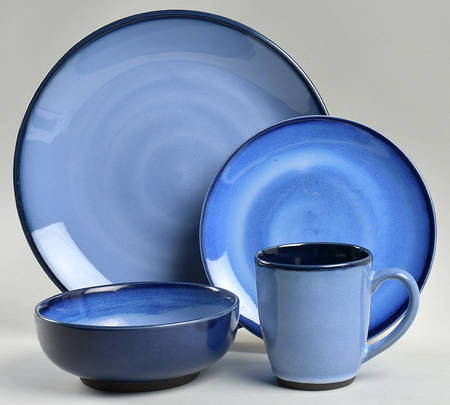 Nova Blue 4 Piece Place Setting by Sango