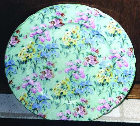 Melody (Henley&New Cambridge Shape, Green) Salad Plate
