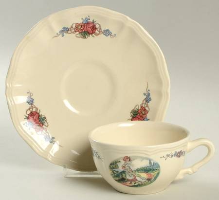 Obernai Flat Cup & Saucer Set