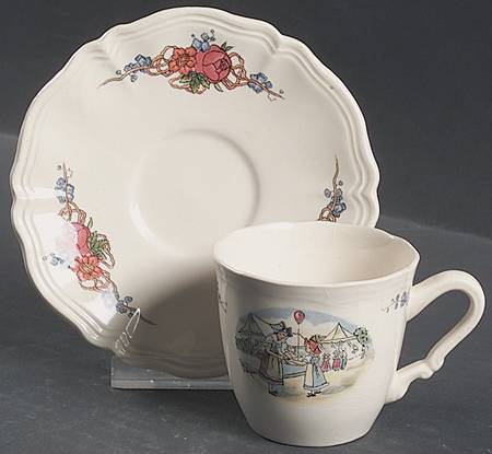 Obernai Flat Demitasse Cup & Saucer Set