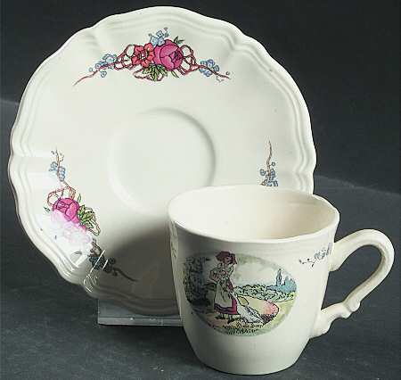 Obernai Flat Demitasse Cup & Saucer Set
