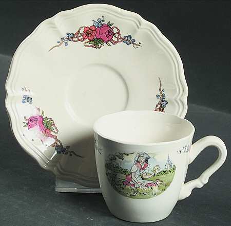 Obernai Flat Demitasse Cup & Saucer Set