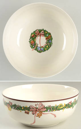 Christmas Memories 9" Round Vegetable Bowl