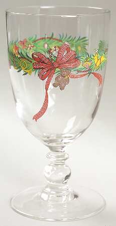 Christmas Memories Glassware Goblet
