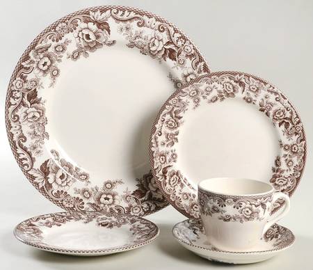 Delamere Brown 5 Piece Place Setting