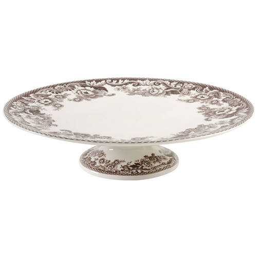 Delamere Brown 10" Diameter Pedestal Cake Stand