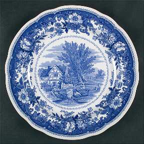 Williamsburg Country Scenes Dinner Plate - Set of 6 Motifs