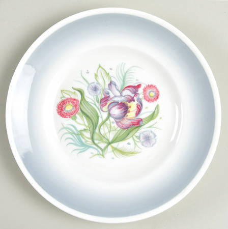 Parrot Tulip Gray Bread & Butter Plate