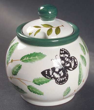 Butterflies Sugar Bowl & Lid