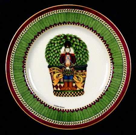 Twelve Days of Christmas (Cream Back) Salad Plate