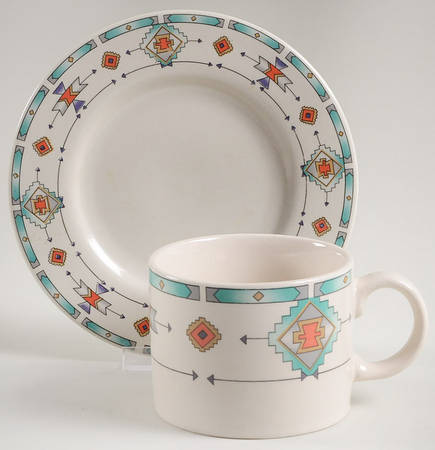 Cortez Flat Cup & Saucer Set