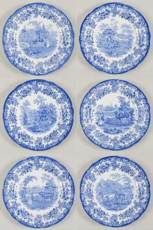 Zoological Collection (Set of 6 Motif 1-6) Dinner Plate