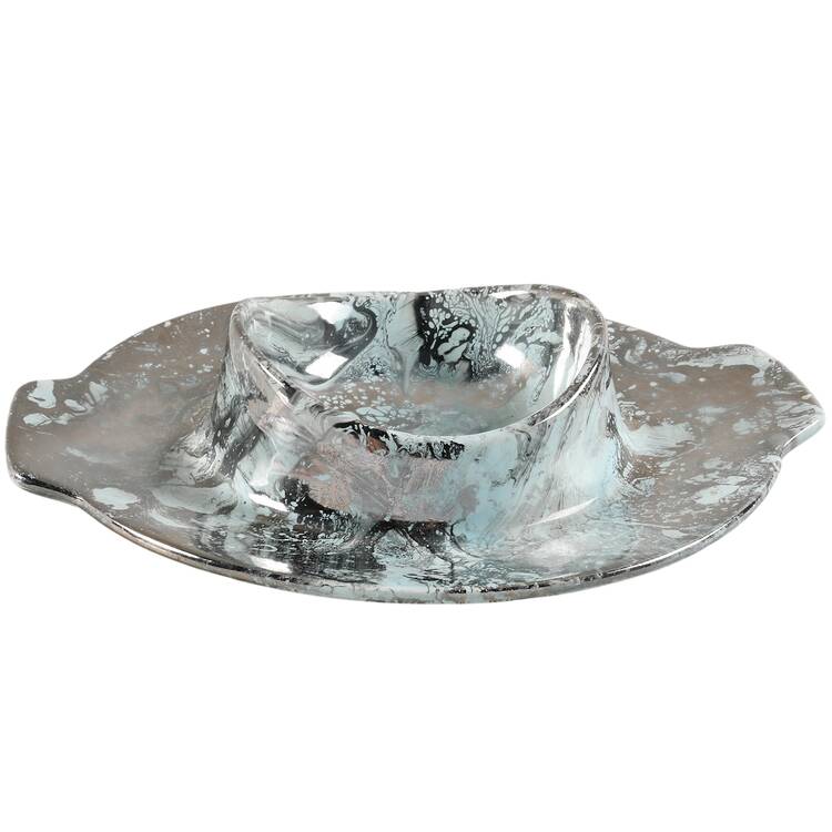 Mist Turquoise 1 Piece Chip & Dip