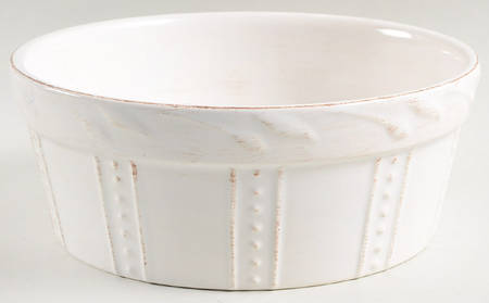Sorrento Jicama (White, Terra Cotta Accents) Medium Pet Bowl