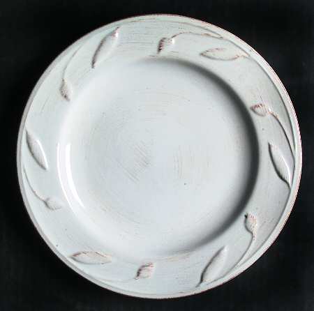 Sorrento Jicama (White, Terra Cotta Accents) Salad Plate
