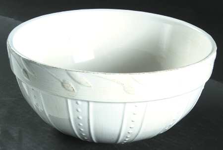 Sorrento Jicama (White, Terra Cotta Accents) 10" Mixing Bowl