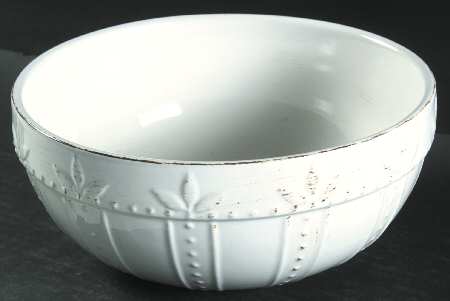 Sorrento Jicama (White, Terra Cotta Accents) 7" Mixing Bowl