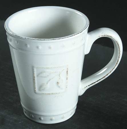 Sorrento Jicama (White, Terra Cotta Accents) Mug
