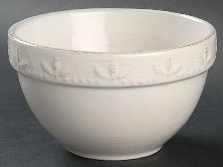 Sorrento Jicama (White, Terra Cotta Accents) 6" All Purpose Bowl