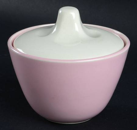 Pink Bamboo Sugar Bowl & Lid