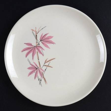 Pink Bamboo Salad Plate