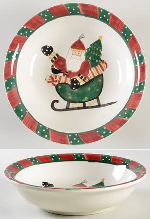 Santa's Spirit Coupe Soup Bowl