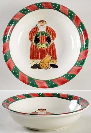 Santa's Spirit Coupe Soup Bowl