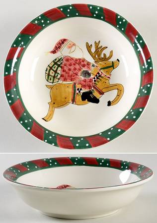 Santa's Spirit Coupe Soup Bowl