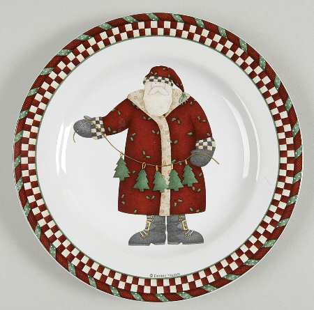 Santa's Spirit Salad Plate