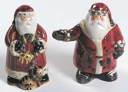 Santa's Spirit Figural Salt & Pepper Set
