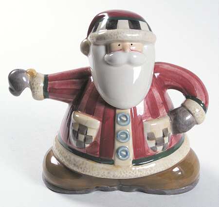 Santa's Spirit Figural Teapot & Lid