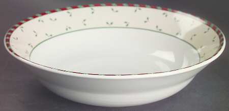 Santa's Spirit 9" Round Vegetable Bowl